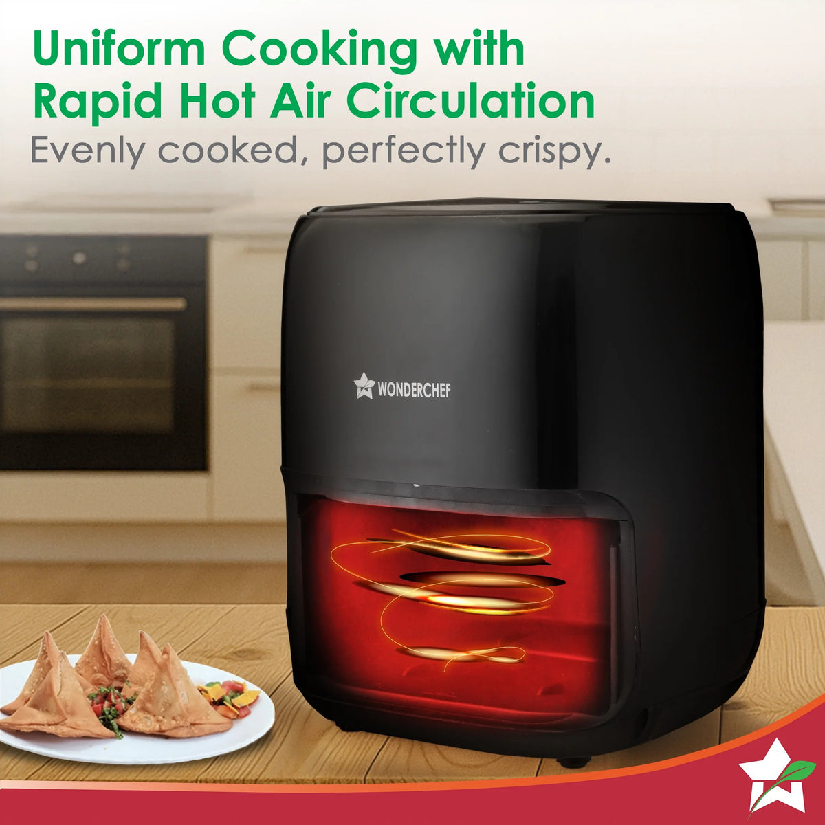 Wonderchef Neo Digital Air Fryer, Black (2L) (1000W)