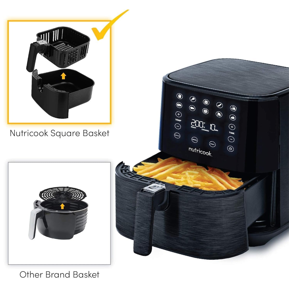 Nutricook Air Fryer 2 (Black, 5.5 Litre)