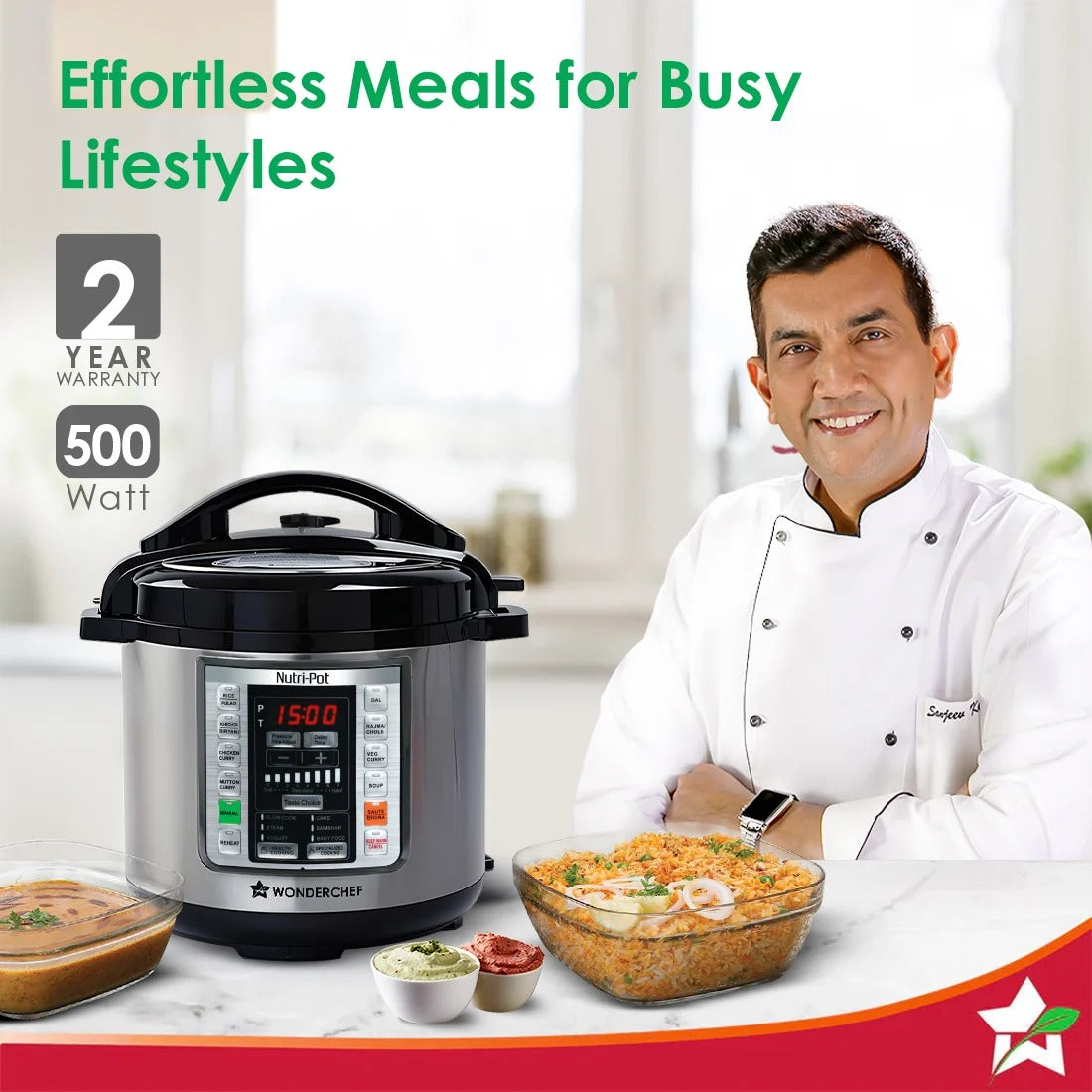 Wonderchef Nutri-Pot Electric Multi Cooker (3L)