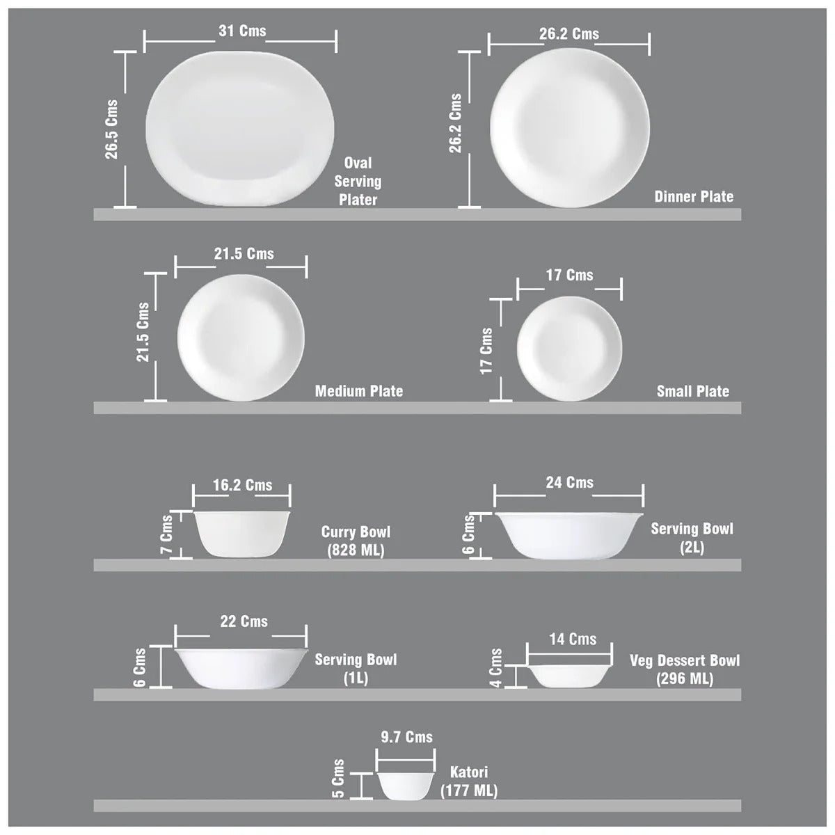 Corelle Livingware Herbs Dinner Set (21 Piece)
