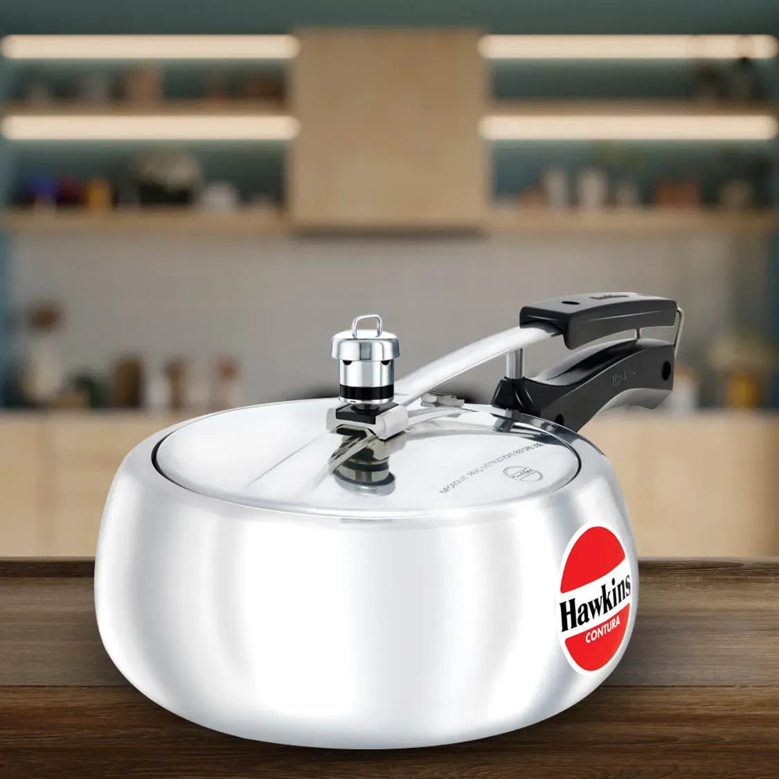 Hawkins Contura Pressure Cooker (3.5 Litre, Aluminium Pressure Cooker) (HC 35)