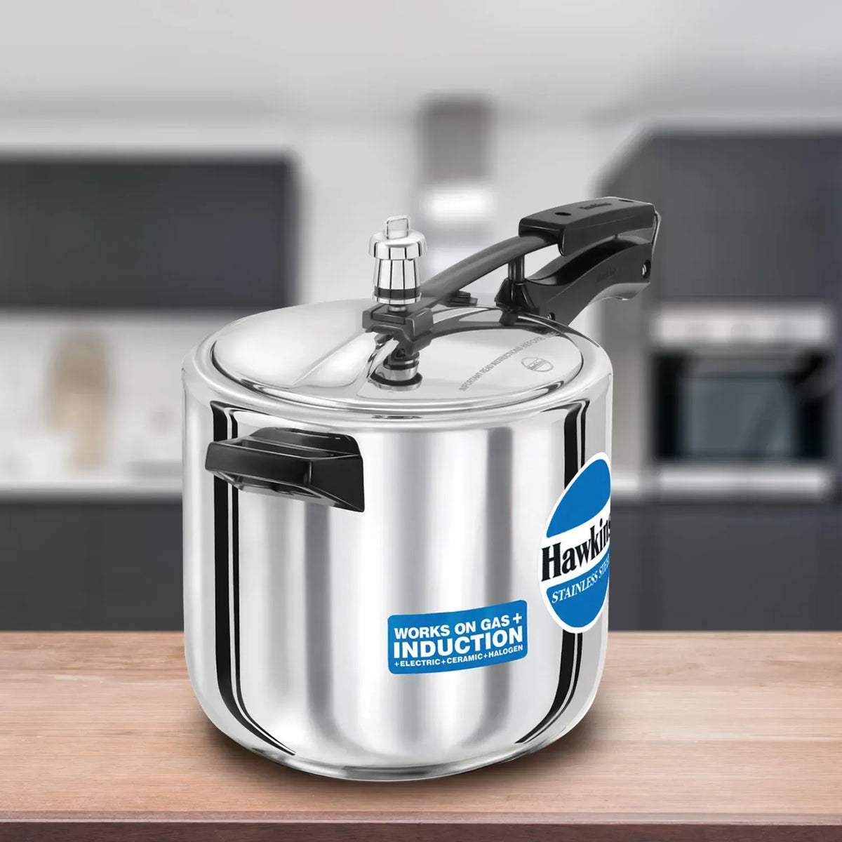 Hawkins Stainless Steel Pressure Cooker (6 Litre, Induction Compatible) (HSS 60)