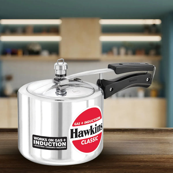 Hawkins Classic Induction Pressure Cooker (3 Litre, Aluminium Pressure Cooker) (ICL 3T)