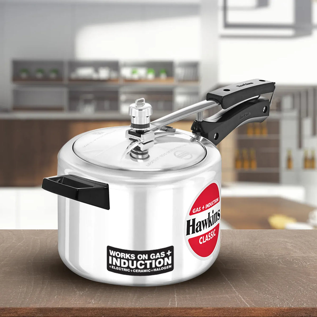 Hawkins Classic Induction Pressure Cooker (4 Litre, Aluminium Inner Lid Cooker) (ICL 40)
