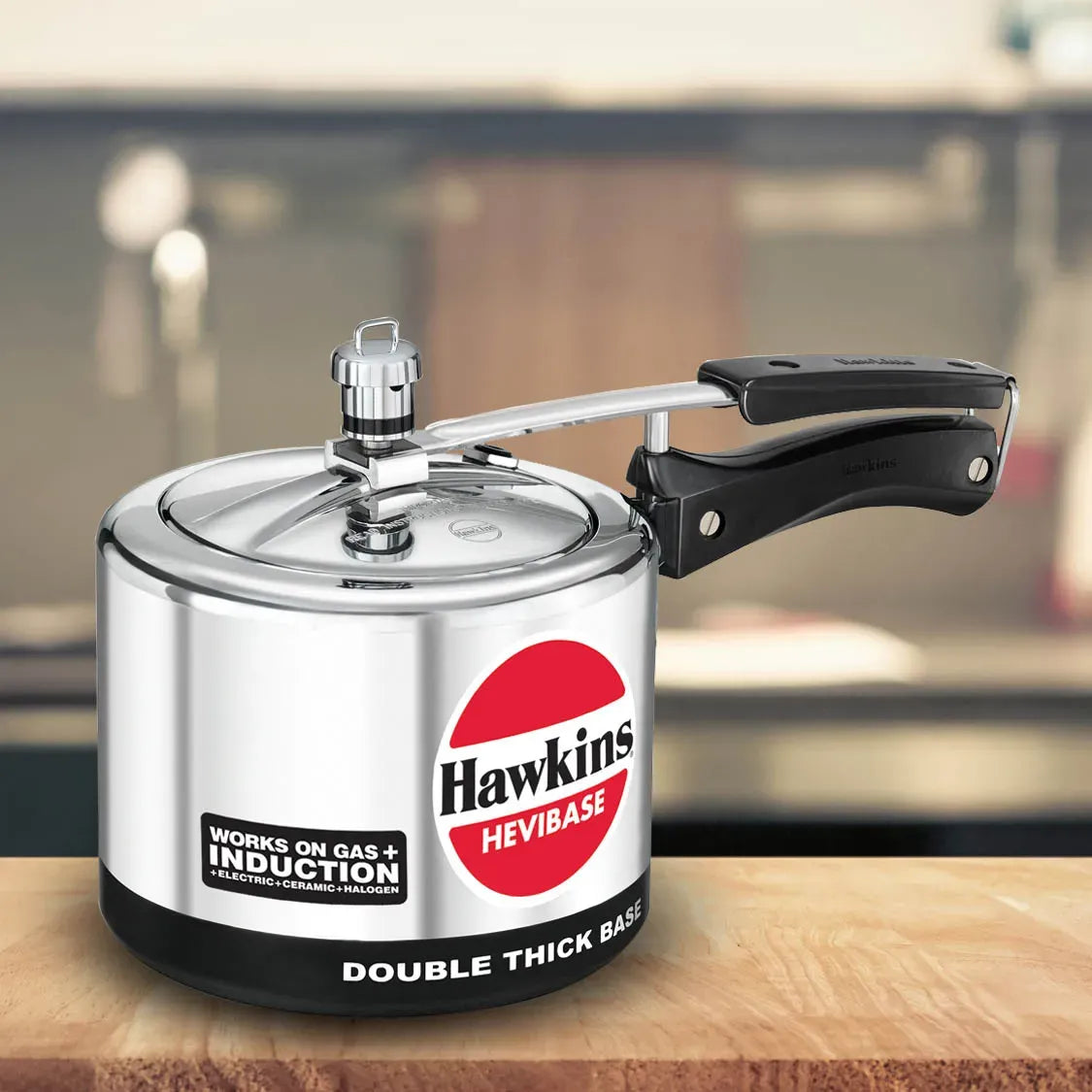 Hawkins Hevibase Pressure Cooker (3 Litre, Induction Compatible) (IH 30)