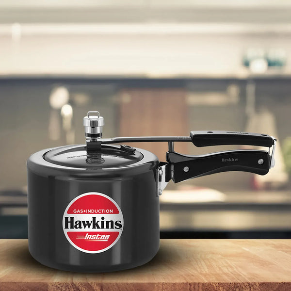 Hawkins Instaa Pressure Cooker (3 Litre, Induction Compatible) (IIH 3T)