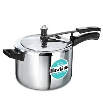 Hawkins Tri-Ply Stainless Steel Classic Pressure Cooker (5 Litre, Induction Compatible) (SSTCL 50)