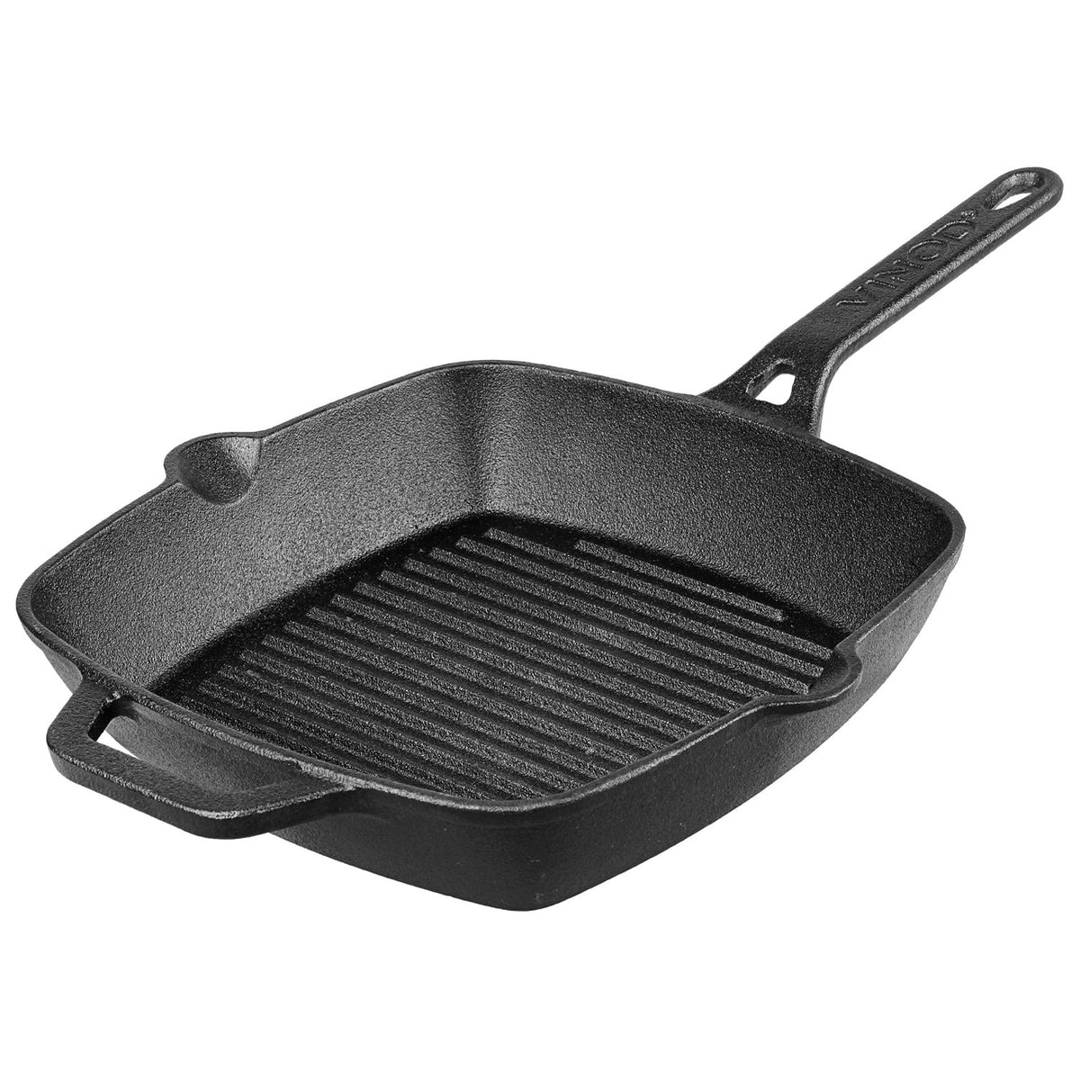 Vinod Legacy Pre-Seasoned Cast Iron Square Griddle (24 cm)