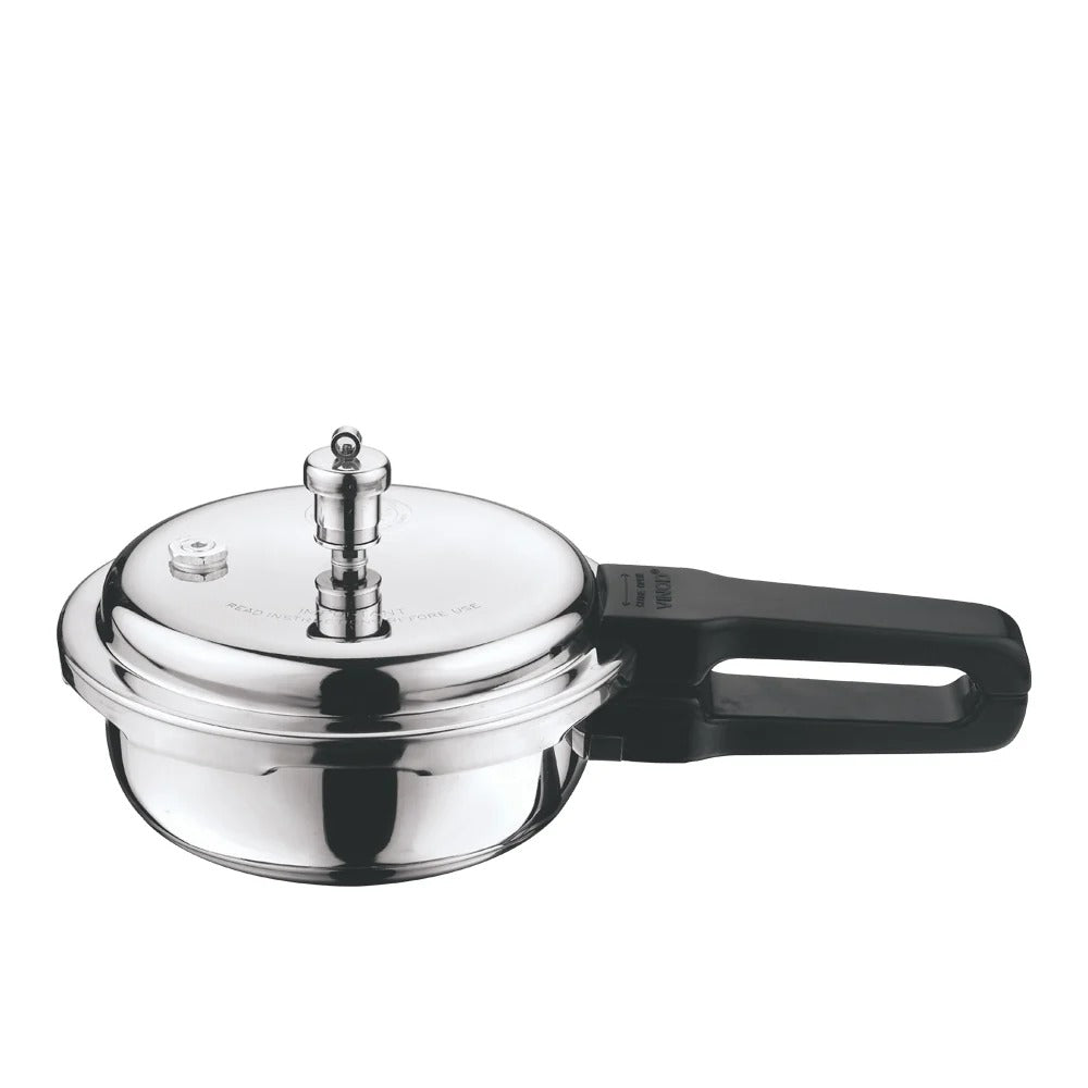 Vinod Platinum Triply Deep Pan Pressure Cooker, Outer Lid, Induction Friendly (2 L)