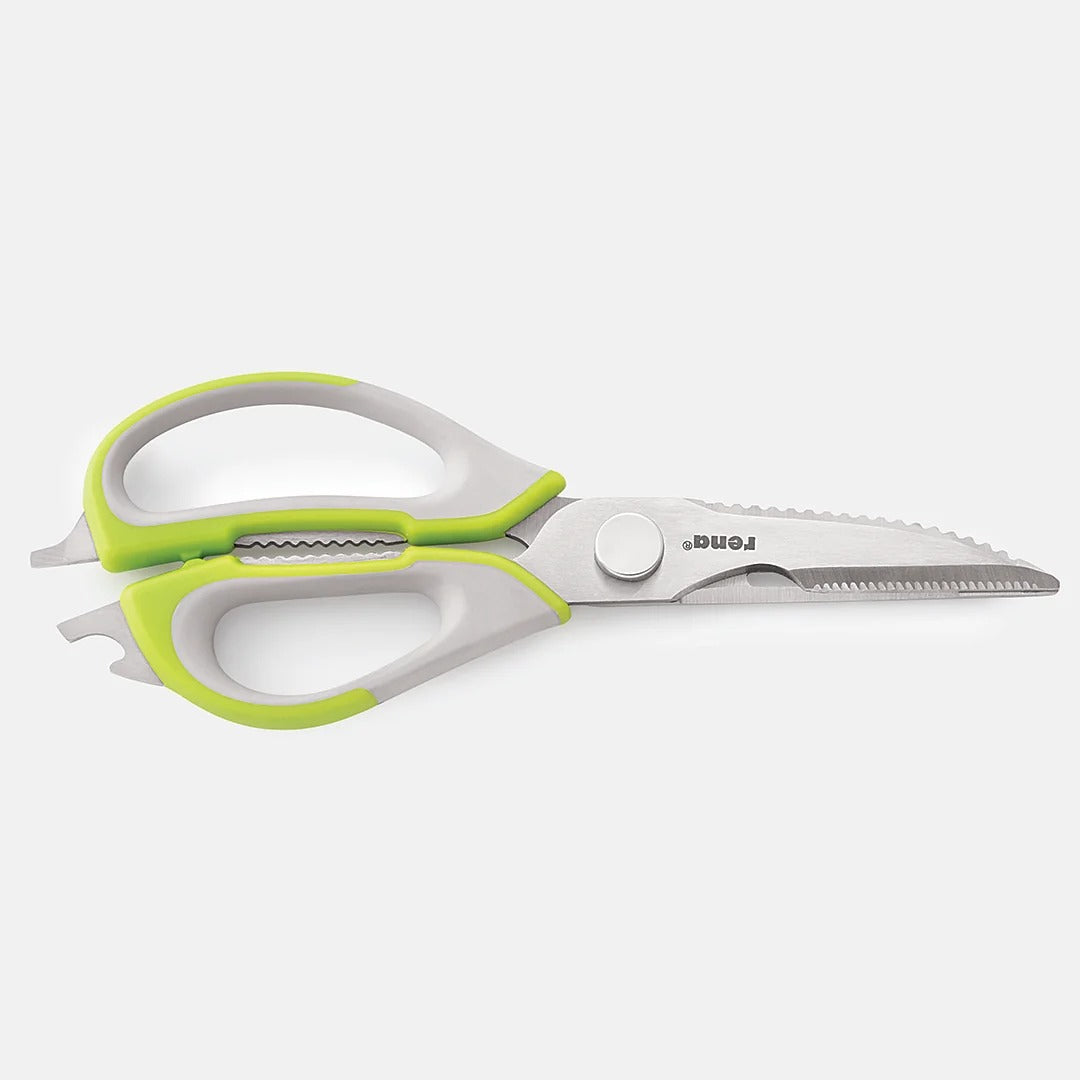 Rena 6-in-1 Multi-Function Kitchen Scissor, Stainless Steel, Detachable (23 cm)