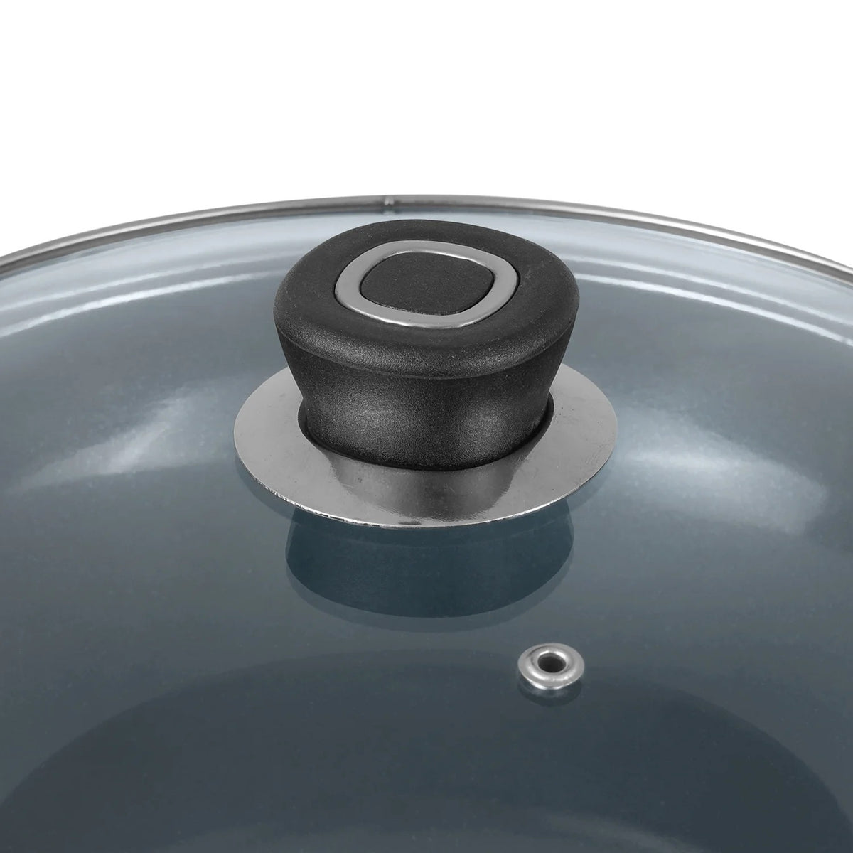 Vinod Zest Ceramica Kadai with Glass Lid, Induction Friendly (2.5 L)