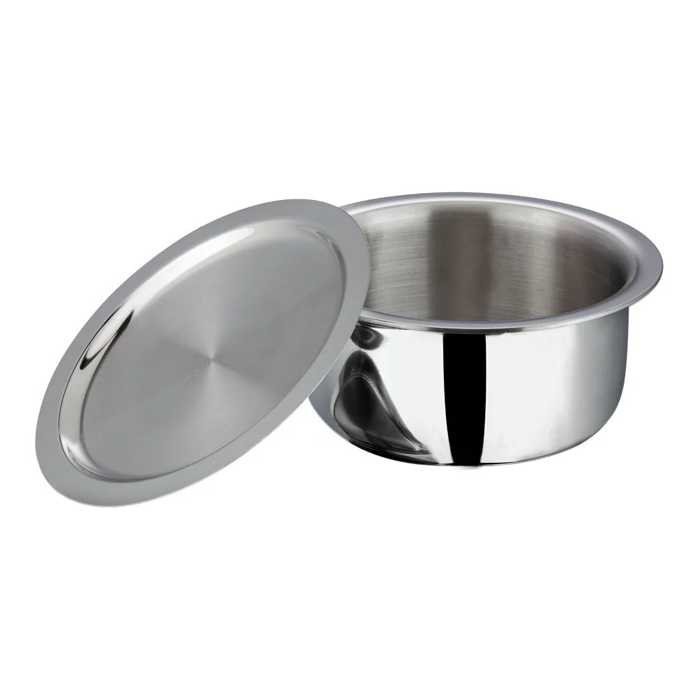 Vinod Platinum Triply Stainless Steel Tope with Lid (4.7 L)
