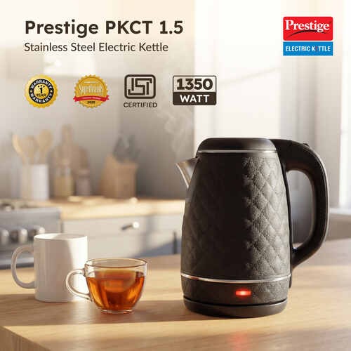 Prestige PKCT Electric Kettle (Black, 1.5 Litre)