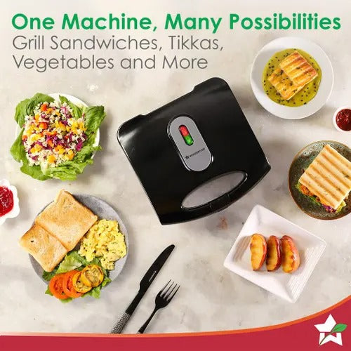 Wonderchef Acura Plus Sandwich Griller (Black, 750W)