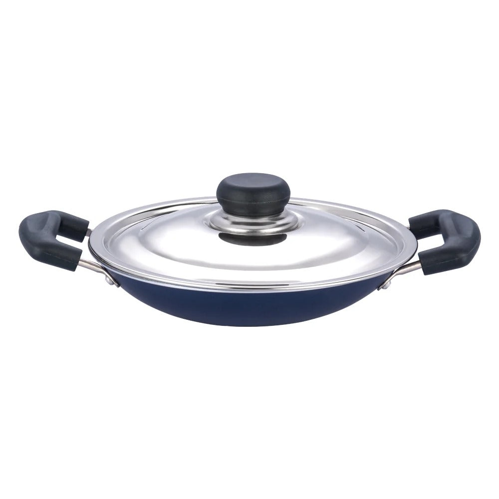 Vinod Zest Non-Stick Appachetty with Lid (20 cm)