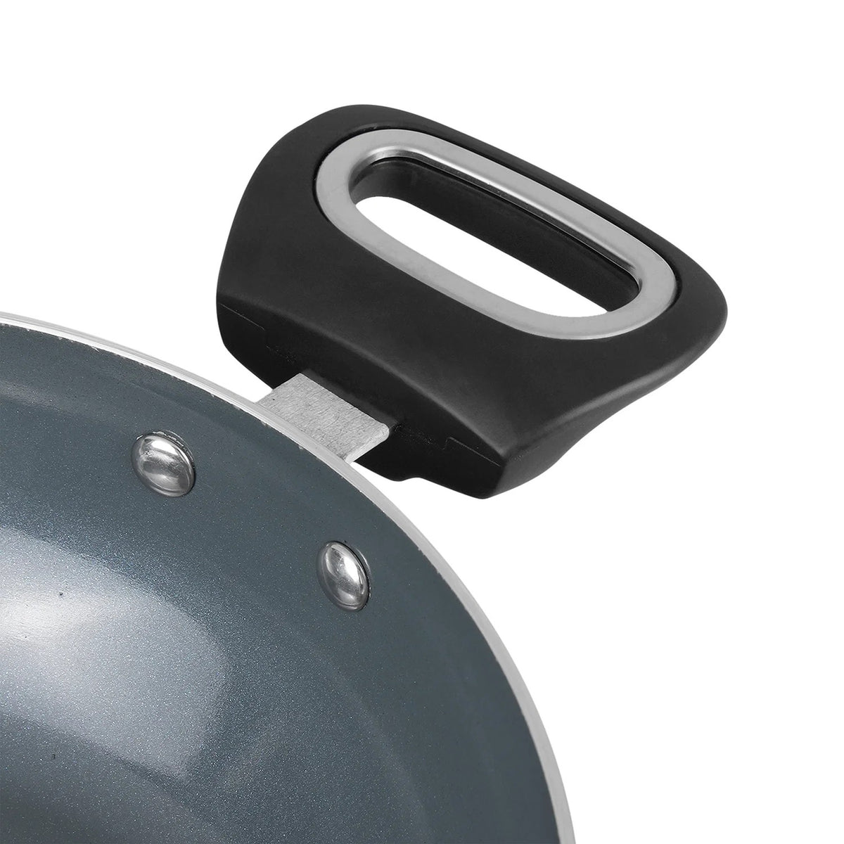 Vinod Zest Ceramica Kadai with Glass Lid, Induction Friendly (2.5 L)