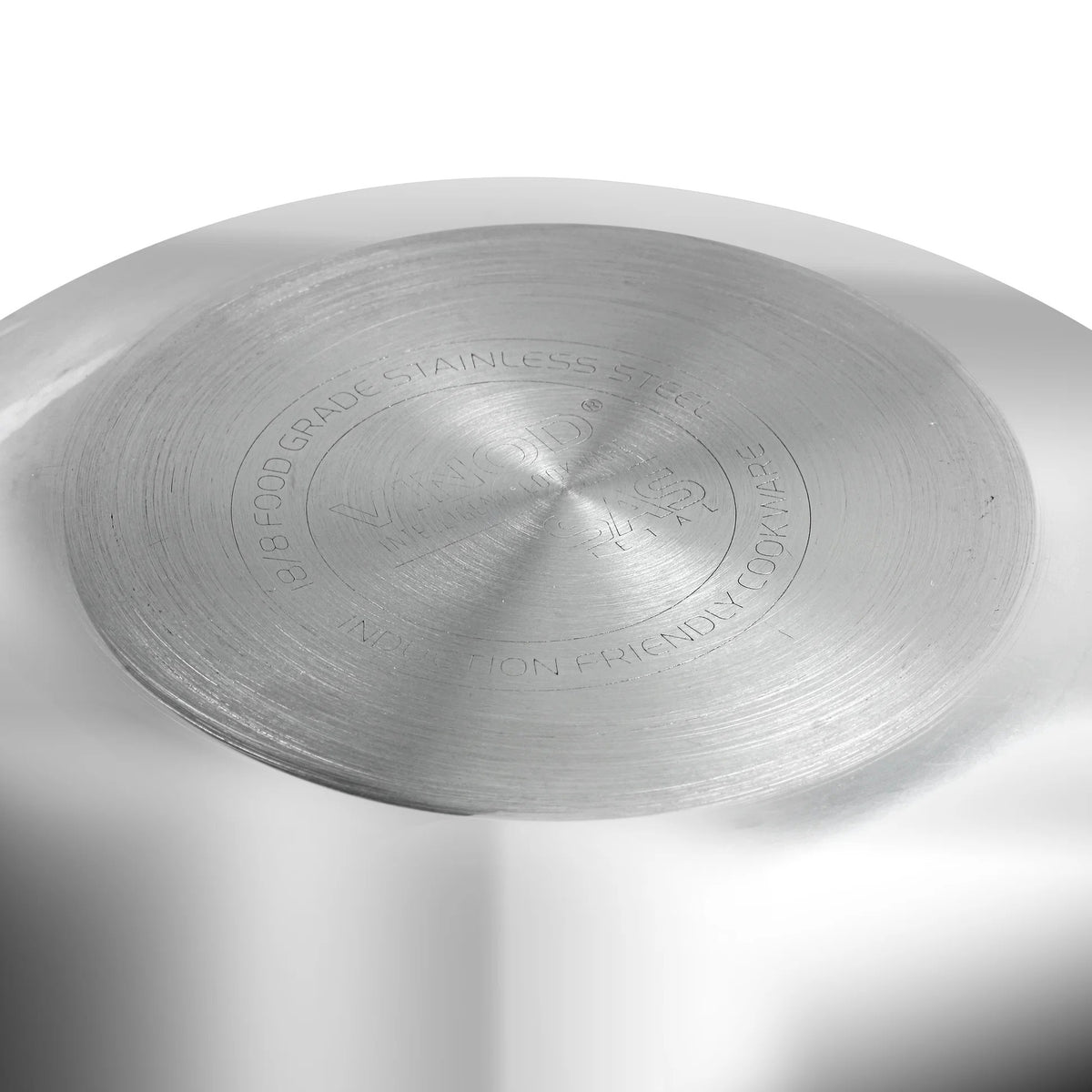 Vinod Platinum Triply Stainless Steel Deep Frypan with Lid, Induction Friendly (20 cm)