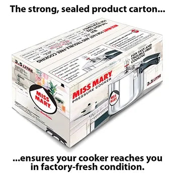 Hawkins Miss Mary Pressure Cooker (3.5 Litre, Aluminium Pressure Cooker) (MM 35)