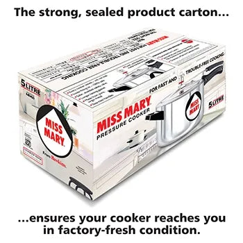 Hawkins Miss Mary Pressure Cooker (5 Litre, Aluminium Pressure Cooker) (MM 50)
