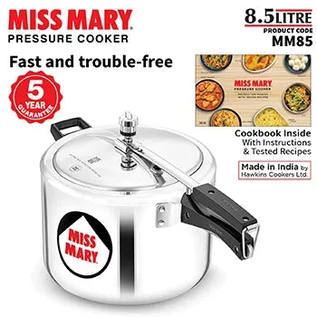 Hawkins Miss Mary Pressure Cooker (8.5 Litre, Aluminium Pressure Cooker) (MM 85)