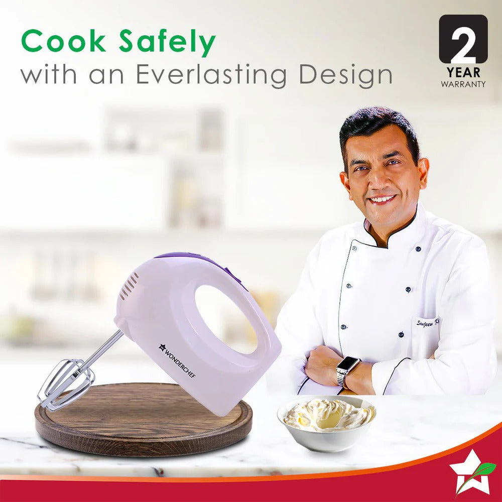 Wonderchef Acura Plus Hand Mixer (White, 200W)