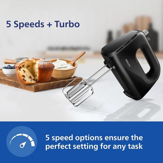 Philips Hand Mixer (Black, 300W)