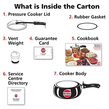 Hawkins Contura Black Pressure Cooker (3.5 Litre, Hard Anodised) (CB 35)