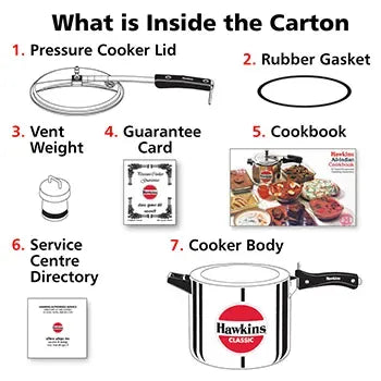 Hawkins Classic Pressure Cooker (10 Litre, Aluminium Pressure Cooker) (CL 10)
