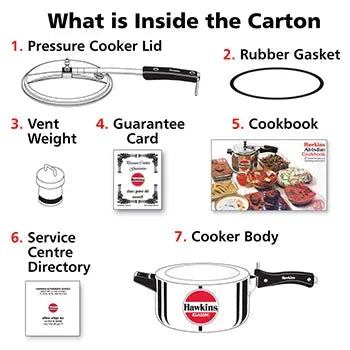 Hawkins Classic Pressure Cooker (4 Litre, Aluminium Pressure Cooker) (CL 40)