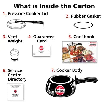 Hawkins Contura Black XT Pressure Cooker (2 Litre, Induction Compatible) (CXT 20)