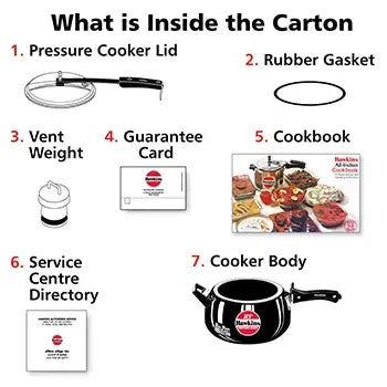 Hawkins Contura Black XT Pressure Cooker (5 Litre, Induction Compatible) (CXT 50)