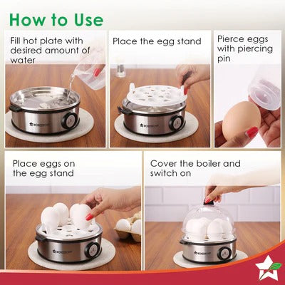 Wonderchef Essenza Instant Egg Boiler (7 Egg Capacity, 350W)