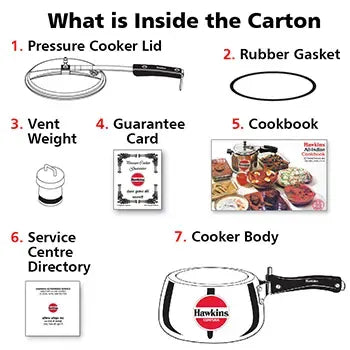 Hawkins Contura Pressure Cooker (3 Litre, Aluminium Pressure Cooker) (HC 30)