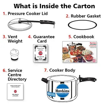 Hawkins Stainless Steel Pressure Cooker (8 Litre, Induction Compatible) (HSS 80)