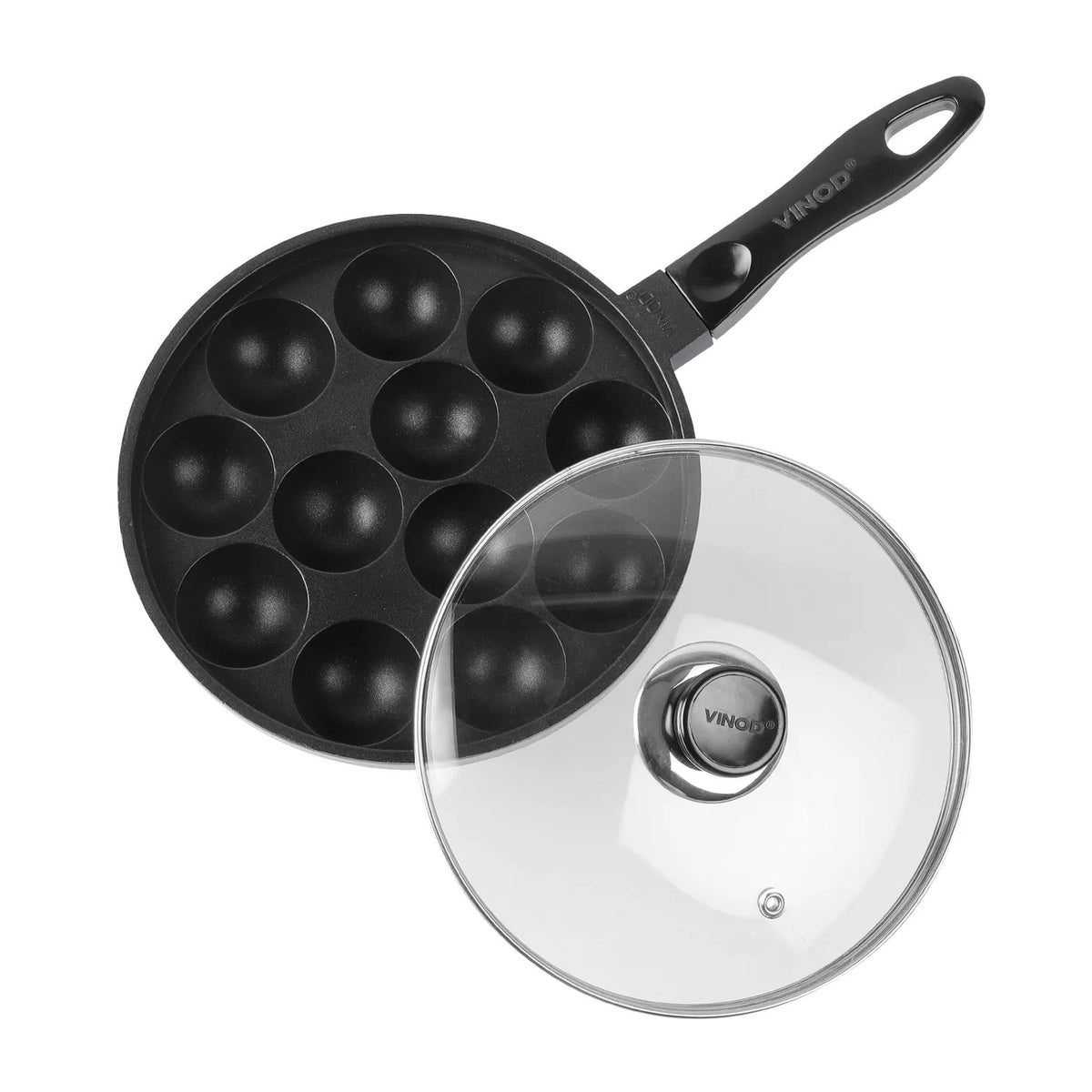 Vinod Zest Non-Stick Paniyarakkal, Single Handle (20.5 cm)