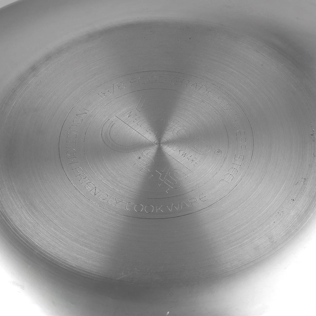 Vinod Platinum Triply Stainless Steel Wok, Induction Friendly (26 cm)