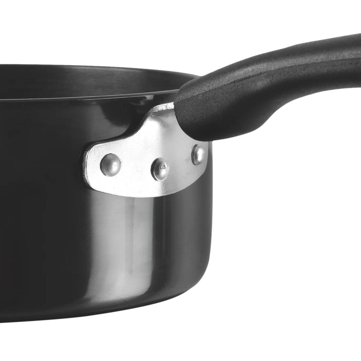 Vinod Hard Anodised Saucepan with Glass Lid (14 cm)