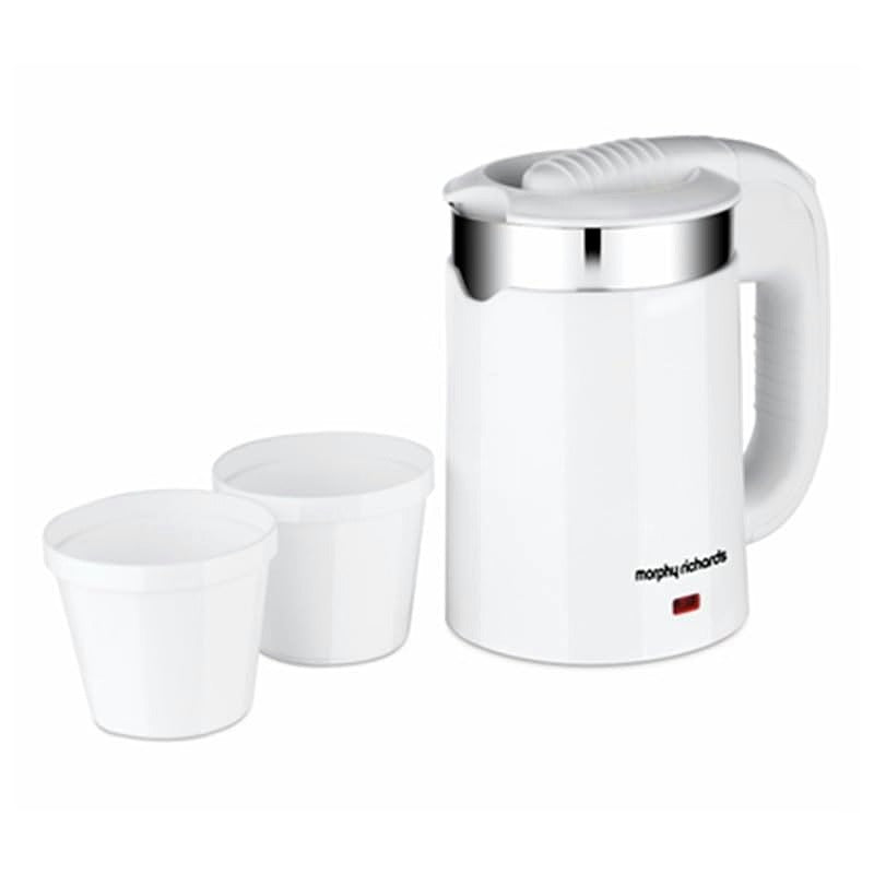 Morphy Richards Luxe Beauty Travel Electric Kettle (White, 0.5 Litre)