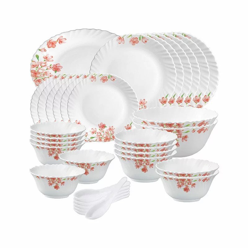 La Opala Diva Classique Aster Pink 27 Piece Dinner Set