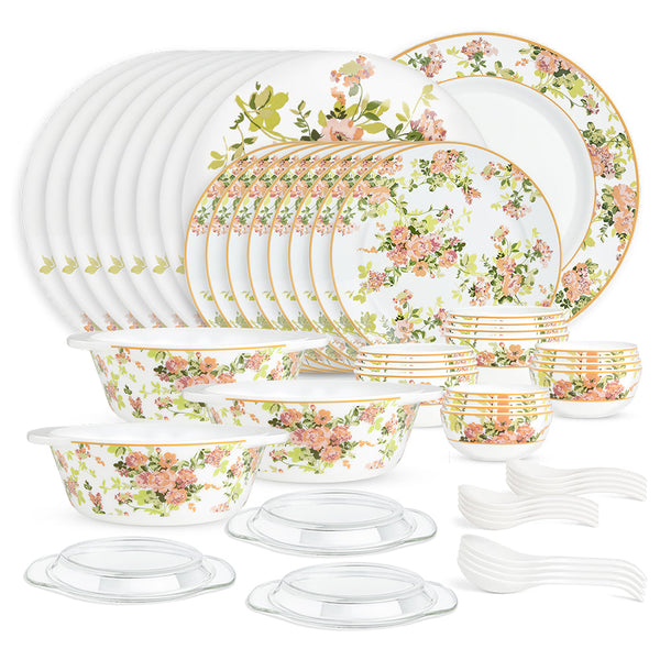 Larah by Borosil Amora Premia Opalware Dinner Set – 51 Pieces - image 2
