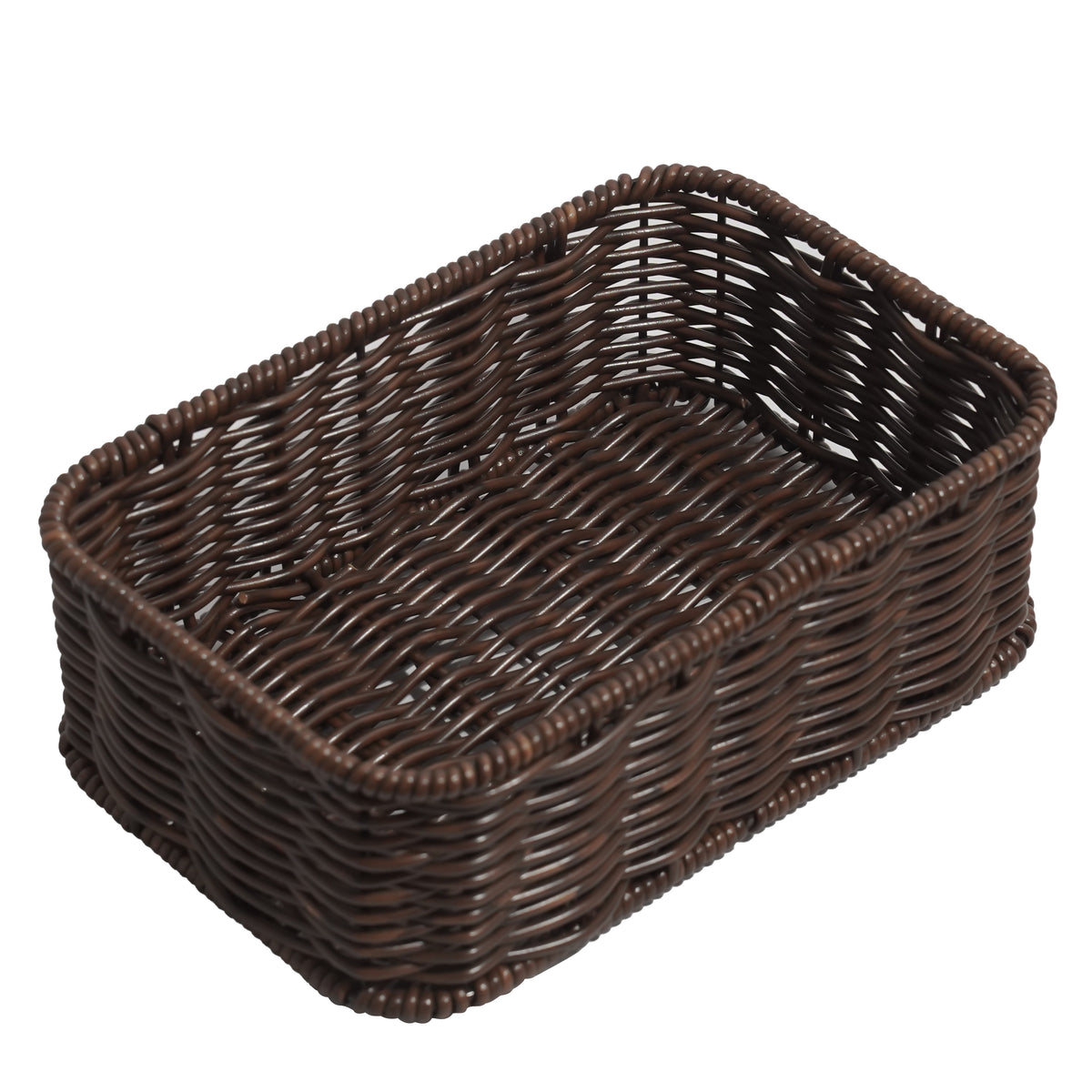 Wooden Rectangle Deep Basket Small - Image 1