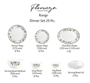 Cello Florenza Daniella Opalware Dinner Set (29 Pieces)