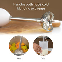 Borosil SmartBlend HB04 Hand Blender, White (300W)