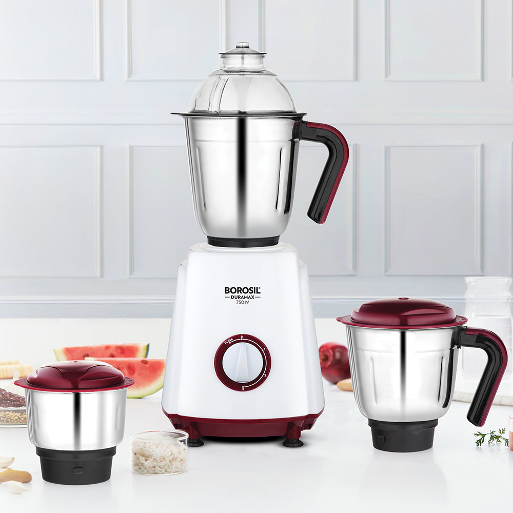 Borosil Duramax 750w Mixer Grinder 3 Jar