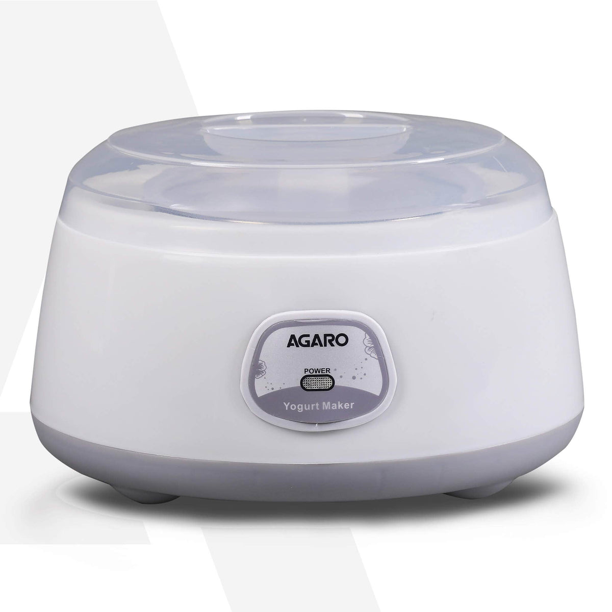 AGARO Classic Portable Yogurt Maker, Grey & White (1.2L)