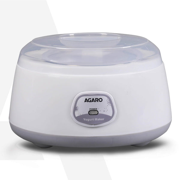 AGARO Classic Portable Yogurt Maker, Grey & White (1.2L)