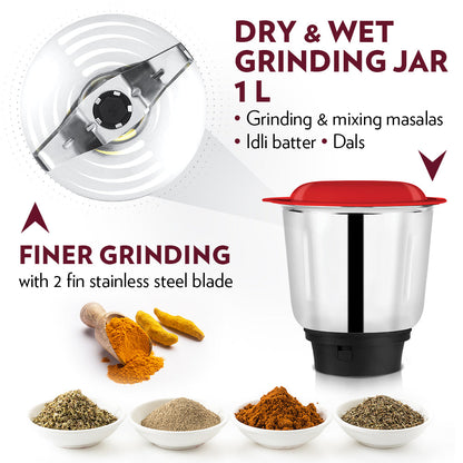 Borosil Best 500w Mixer Grinder 3 Jars