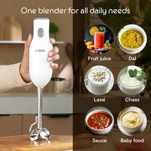 Borosil SmartBlend HB04 Hand Blender, White (300W)