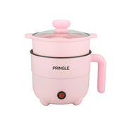 Pringle Fusion Multi-Cook Electric Kettle with Steamer, Pink (1.8L, 600W)