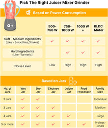 Bajaj ION Mixer Grinder, White (500W)